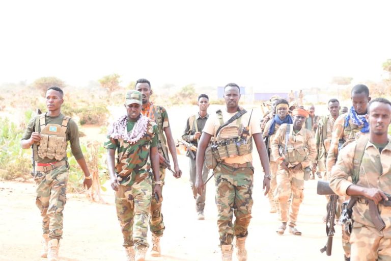 Ciidanka Kumaandooska xoogga dalka ee Danab & Gorgor oo ay Wehliyaan xooggaga kacdoonka dadweynaha oo wareegay degaanka Cali Heele oo hoos-taga degmadda Ceel dheer