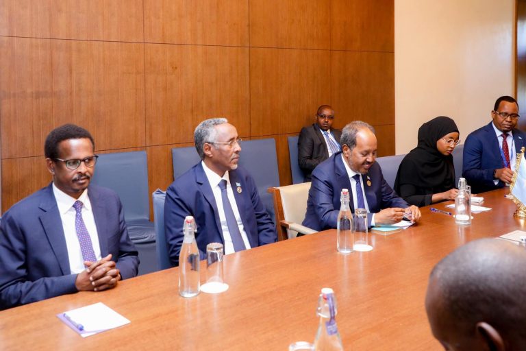 Madaxweyne Xasan Sheekh  oo kulamo kawada magaalada Addis-ababa