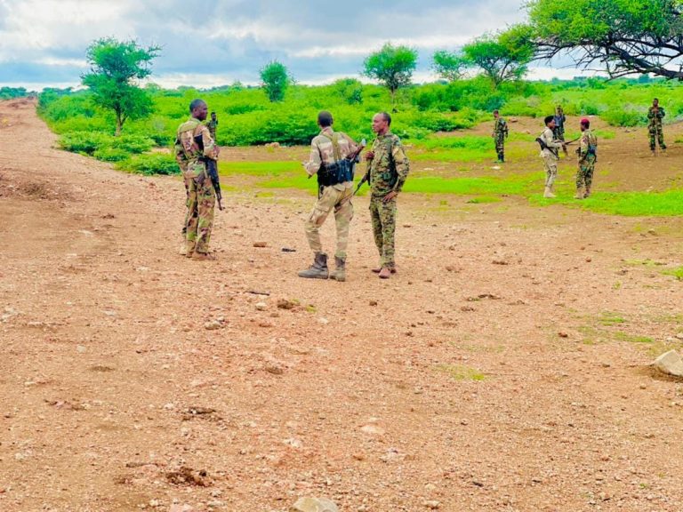 Ciidamada xoogga dalka oo la wareegay  deegaanka Goof-gaduud ee gobolka Baay+Sawirro