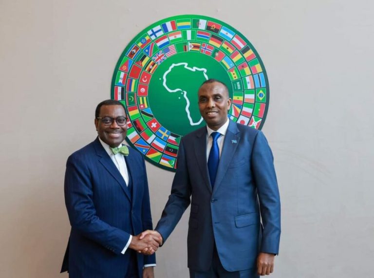 Ra’iisul Wasaaraha XFS oo la kulmay madaxweynaha Bangiga Horumarinta Afrika