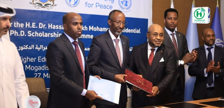 Historic agreement signed for presidential Phd. scholarship in somalia