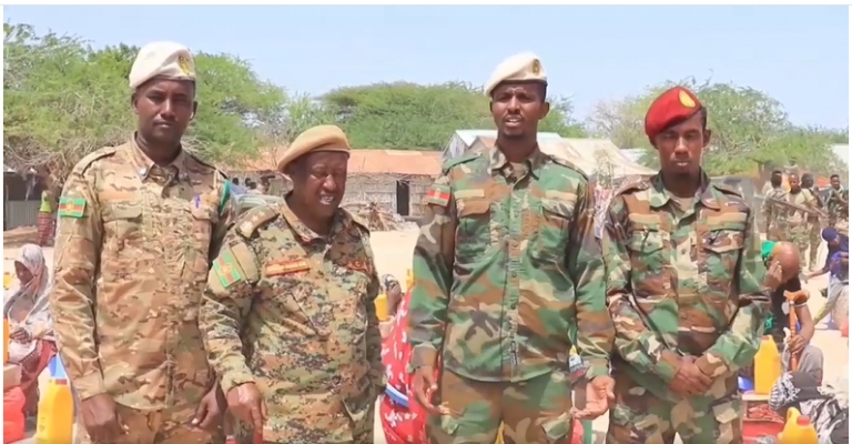 Ciidanka Xoogga Dalka oo raashin ka qeybiyay degmada Ceeldheer ee gobolka Galgaduud