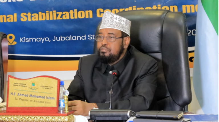 Madaxweynaha Jubaland oo ka hadlay Xaaladda Gobolka Gedo