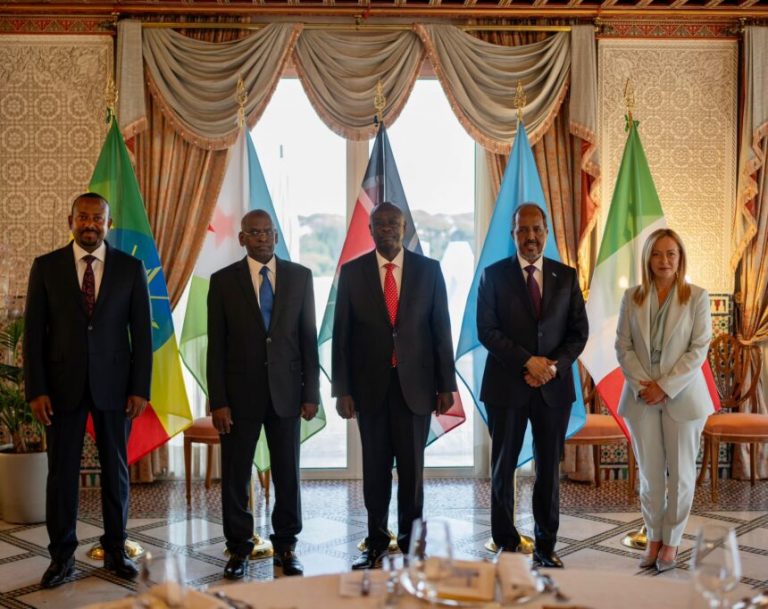 Madaxweyne Xasan Sheekh oo ka qayb galay shirka iskaashiga Talyaaniga iyo dalalka bariga Afrika