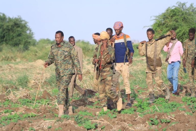 Ciidamada xoogga iyo Macawisley oo Khawaarij ka sifeynaya Wabiga jiinkiisa.