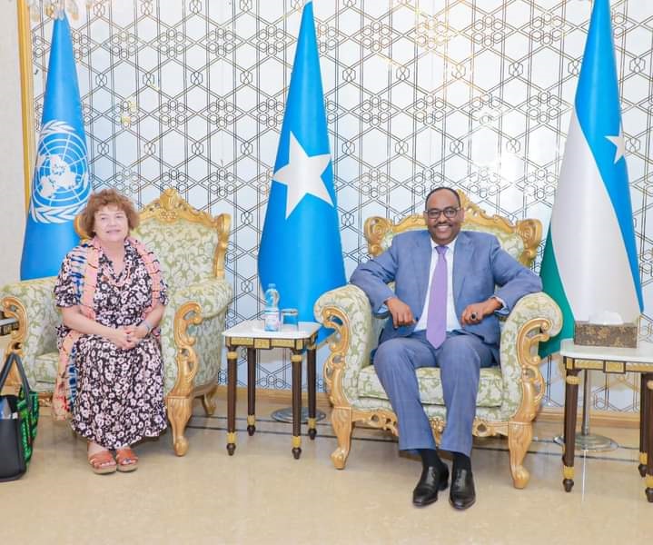 Madaxweynaha Dowlad goboleedka Puntland ayaa maanta Madaxtooyada Garoowe ku qaabilay Ergayga Qaramada Midoobey ee Soomaaliya