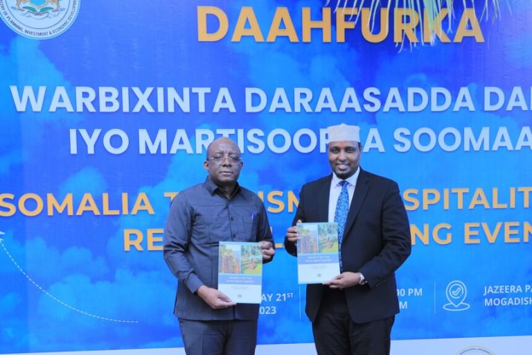 Daraasadda Maalgashiga Dalxiiska iyo Martisoorka Soomaaliya oo laga daah-furay Muqdisho