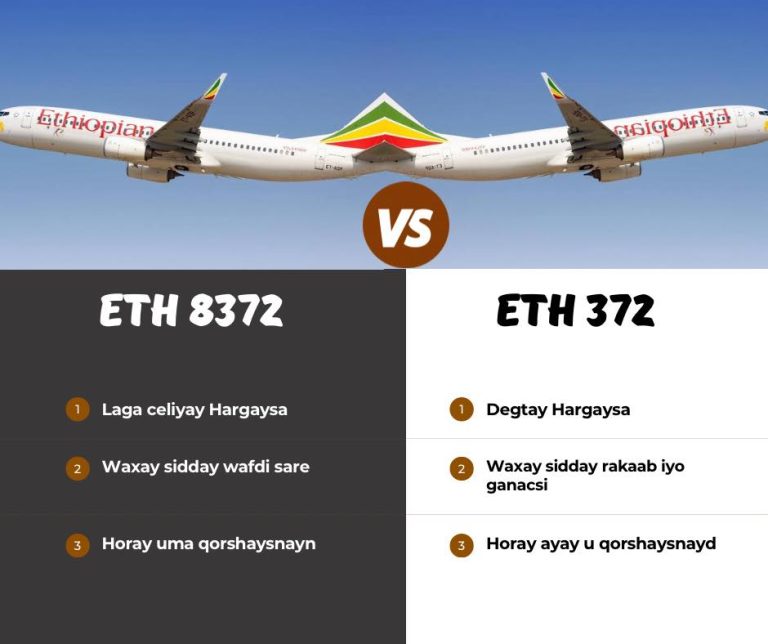 Dowladda JFS oo hawada Jamhuuriyadda ka celisay diyaarad Ethiopia Leedahay.
