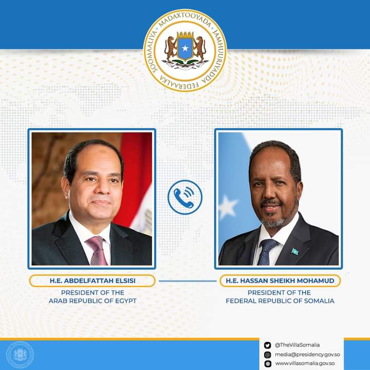 Madaxweynaha JFS oo casuumaad rasmi ah ka helay dhiggiisa Masar