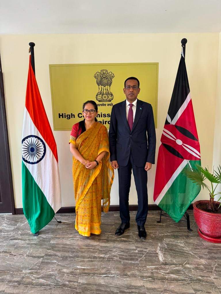 Danjiraha Soomaaliya u fadhiya Kenya oo la kulmay danjiraha Hindiya