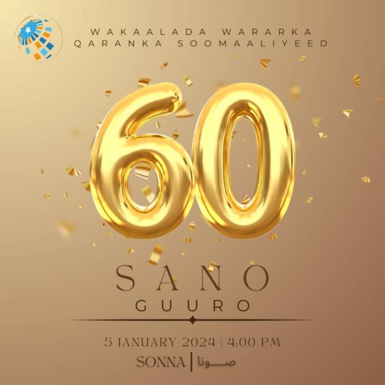 Madaxda Warfaafinta XFS oo u hambalyeeyay shaqaalaha Wakaaladda SONNA oo u dabbaaldegay xuska 60-aad