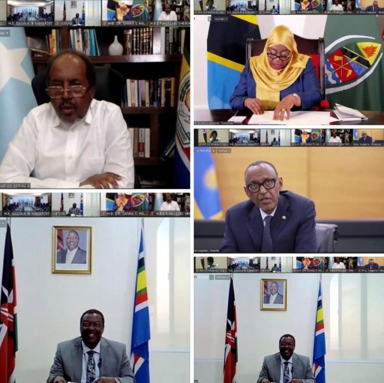 adaxweyne Xasan Sheekh Maxamuud ayaa ka qeybgalay Shir Madaxeedka 23-aad ee EAC
