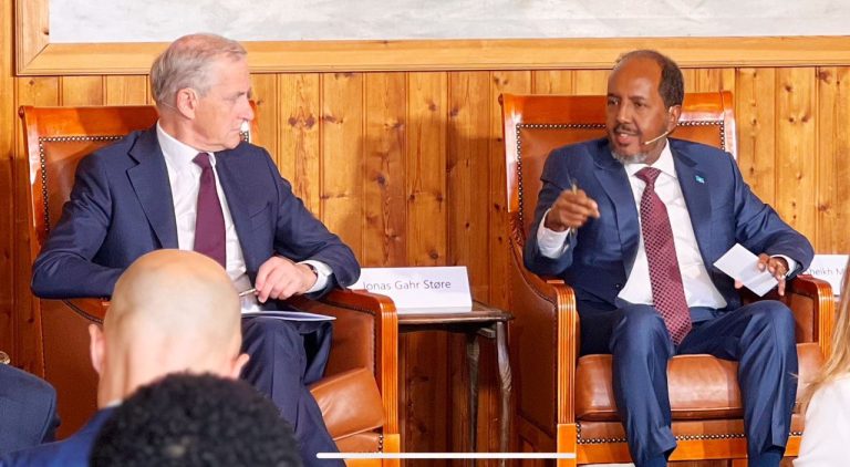 MADAXWEYNE XASAN SHEEKH IYO RA’IISUL WASAARAHA NORWAY OO SHIR GUDDOOMIYAY MADASHA NABADDA EE OSLO.
