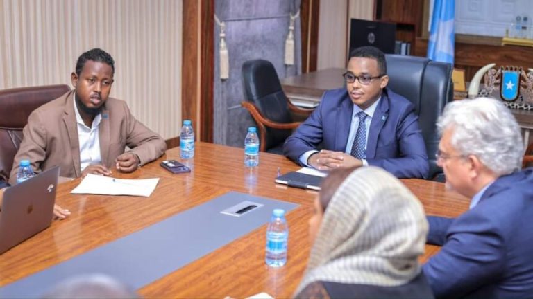 Wasiirka Shaqada iyo Arrimaha Bulshada XFS oo kulan la qaatay mas’uuliyiin ka socday Xafiiska UNDP Soomaaliya