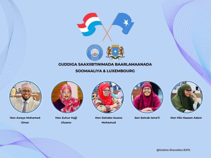 Guddiga Saaxiibtinimada Baarlamaannada Soomaaliya iyo Luxembourg oo la magacaabay