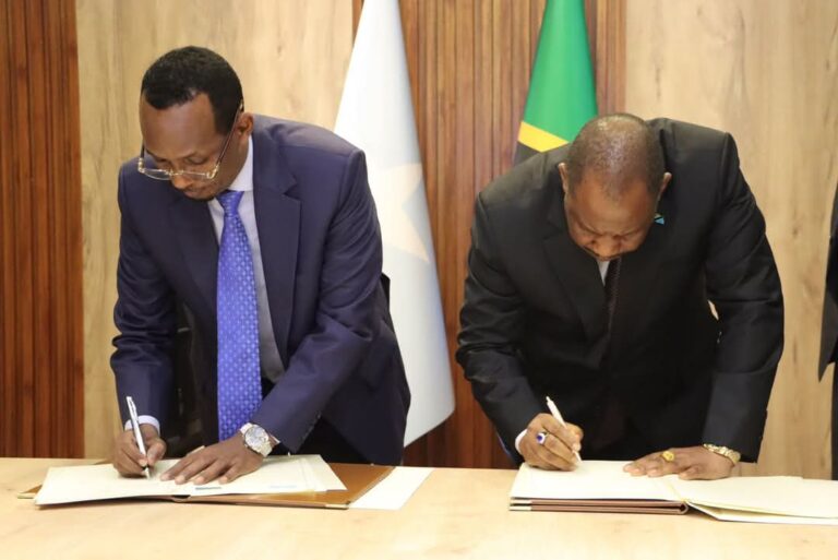 Agaasimaha Hay’adda Sirdoonka Qaranka oo heshiis la saxiixday dhiggiisa dalka Tanzania 