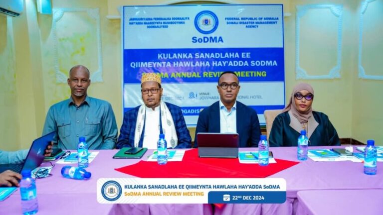 Guddoomiyaha SoDMA oo daahfuray kulanka Dib u eegista Howlaha u qabsoomay hay’adda sanadkaan 2024