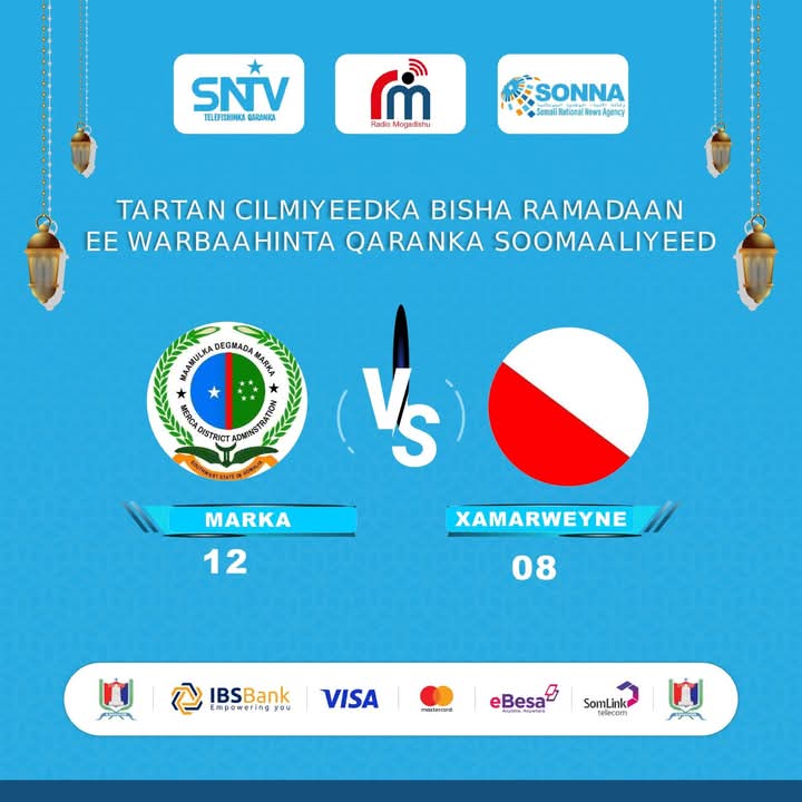 Tartamayaasha Marka oo caawa u gudbay wareegga 2aad ee tartanka