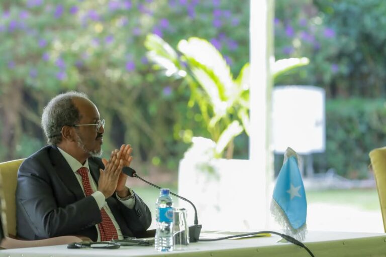 Madaxweyne Xasan Sheekh oo ka qeygalay shir madaxeedka dalalka Ciidamada AUSSOM