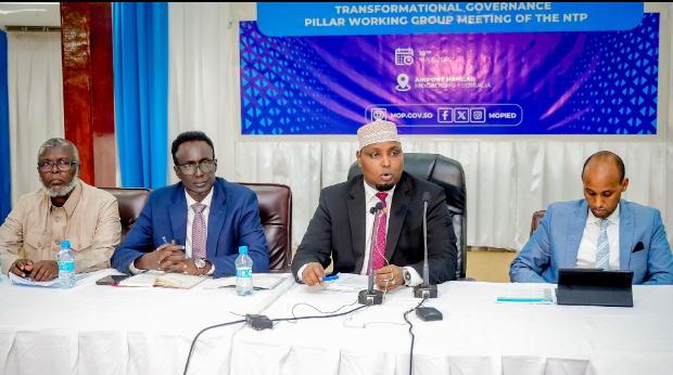 Shirka hannaanka wada shaqaynta tiirarka qorshaynta isbeddelka Qaranka oo ka furmay Muqdisho