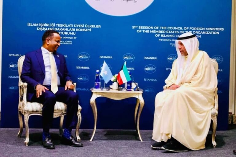 Wasiirka Arrimaha Dibadda Soomaaliya oo Kulan Doceed la yeeshay Dhigiisa Dowladda Kuwait
