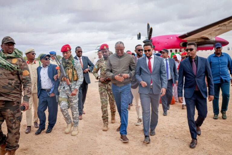 Madaxweynaha Koonfur Galbeed oo gaaray Magaalada Xudur ee Xarunta Gobolka Bakool