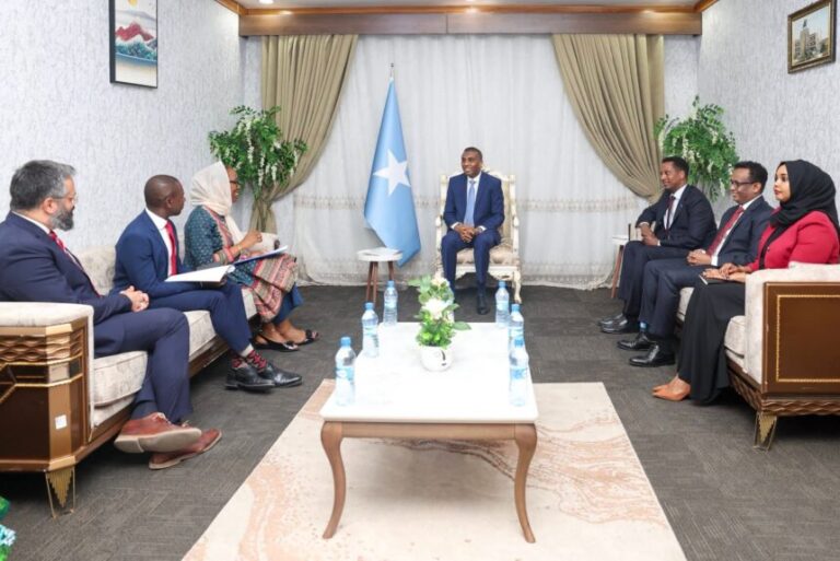 Ra’iisul Wasaare Xamsa oo xafiiskiisa ku qaabilay Ku-xigeenka Agaasimaha Guud ee Hawlgallada Hey’adda (IOM)