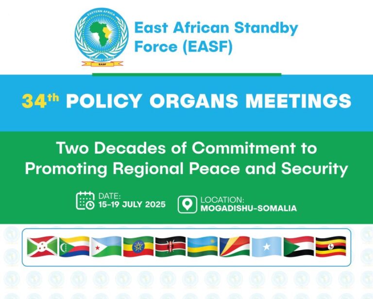 Soomaaliya oo marti galisay Shirka Xubnaha Siyaasadda Ciidamada Joogtada ah ee bariga Afrika (EASF)