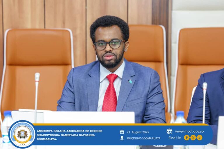 Wasiirka Isgaarsiinta XFS oo soo dhaweeyay ansixinta hindise-sharciyeedka Dambiyada Saybarka