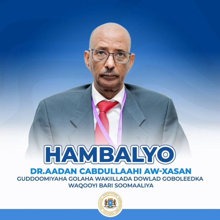 Madaxweyne Xasan Sheekh oo hambalyo u diray guddoomiyaha Baarlamaanka dowlad-goboleedka Waqooyi Bari