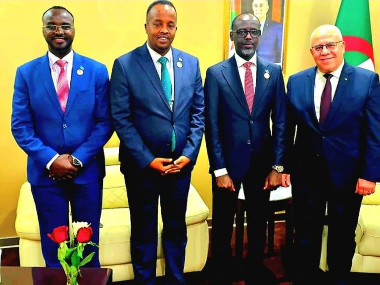 Wasiirka Ganacsiga iyo Warshadaha Soomaaliya oo kulan la yeeshay Wasiirka Beeraha ee Aljeeriya