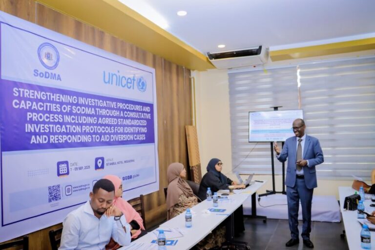 Hay’adda SoDMA oo daahfurtay shir ku saabsan kahortagga leexsiga gargaarka bani’aadannimada