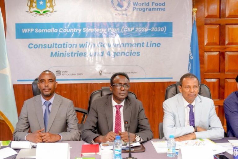 Wasaaradda Qorshaynta oo Wadatashi Istiraatiijiyadeed la yeelatay Hay’adda WFP ee 2026–2030
