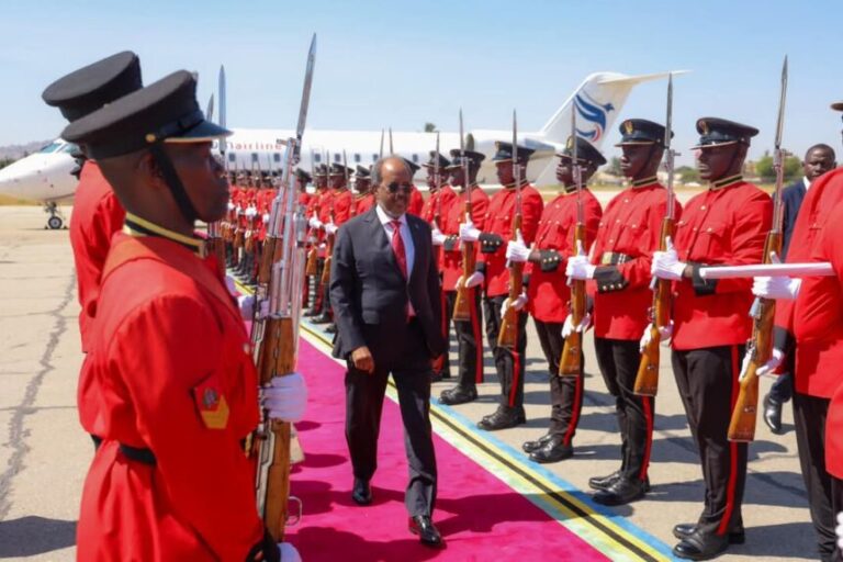 Madaxwayne Xasan Sheekh oo ka qaybgalay caleema saarka madaxweynaha Tanzania