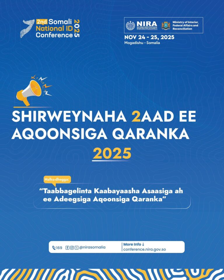 War-murtiyeed laga soo soo-sooray Shirweynaha Labaad ee Hay’adda Aqoonsiga Qaranka.