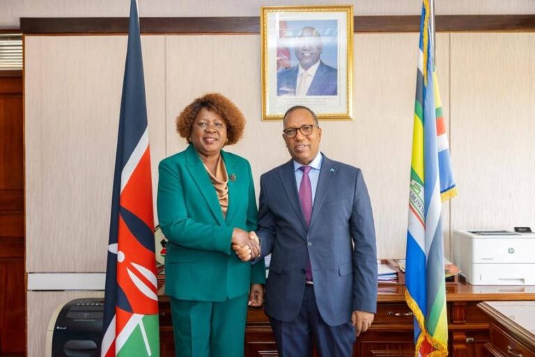 Wasiirka Hawlaha Guud ee DFS oo Nairobi kula kulmay dhiggiisa Kenya. 