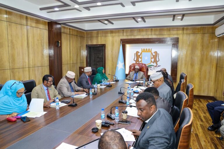 Guddoomiyaha Golaha Shacabka BJFS oo Shir Guddoomiyey Kulanka Guddiga Joogtada ah.