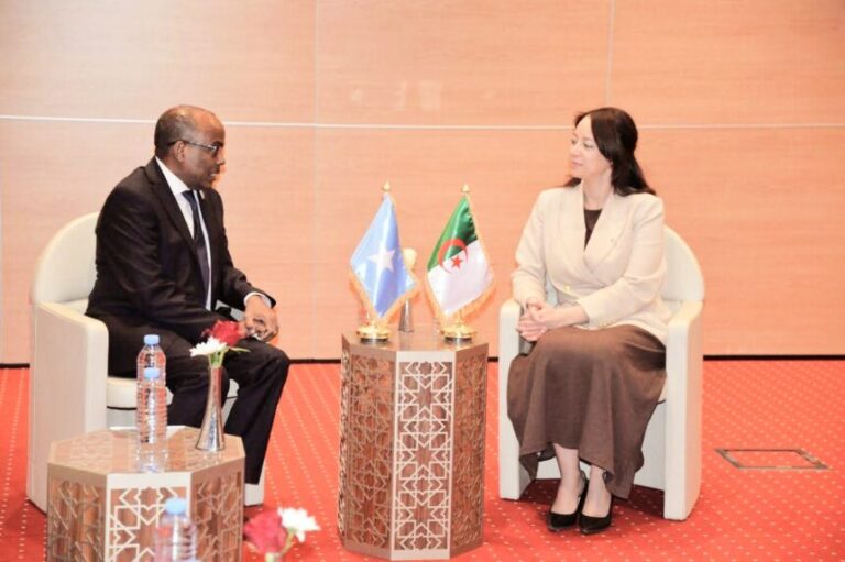 Wasiir Dowlaha Arrimaha Dibadda oo Kulan La Yeeshay Xoghayaha Dowladda ee Arrimaha Afrika ee Aljeeriya