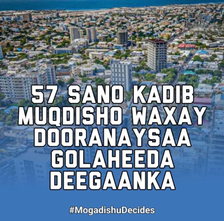 Doorashada Golaha Deegaanka oo ka bilaabatay saakay 16-ka Degmo ee gobolka Banaadir.