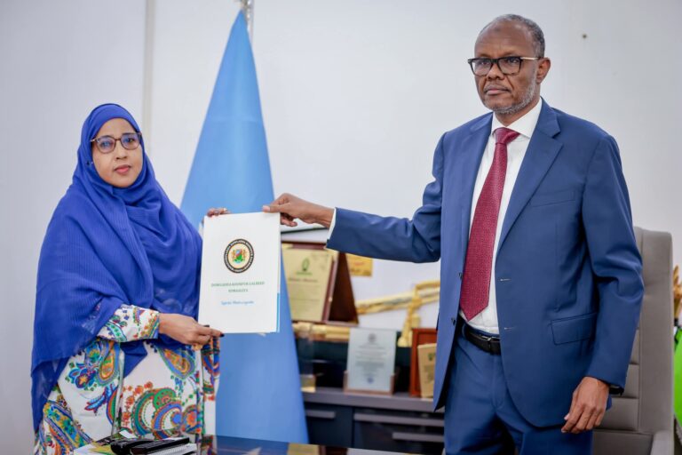 Madaxweynaha Dowlad Goboleedka  Koonfur Galbeed Soomaaliya, ayaa maanta si rasmi ah u saxiixay Hindise Sharciyeedka Mamnuucidda Gudniinka Fircooniga