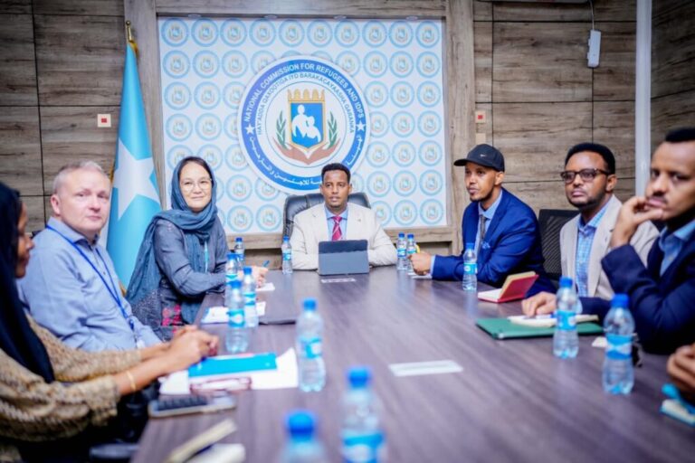 Madaxda Haya’adda Qaxoontiga Qaranka oo xafiiskooda ku qaabilay Ku-xigeenka Wakiilka Hay’adda Qaxootiga Adduunka ee UNHCR Soomaaliya