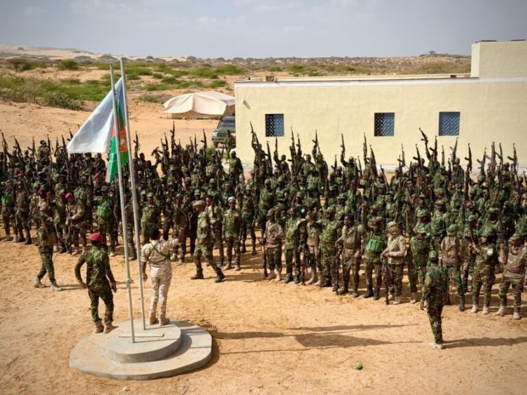 Taliyaha guutada lixaad ee qaybta 60-aad oo tababbar u soo xiray cutubyo ka tirsan guutada lixaad