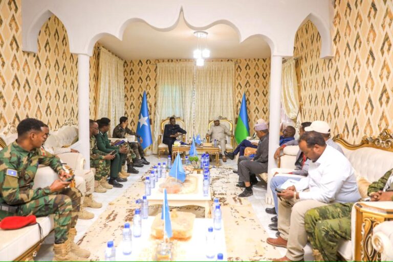 Wasiirka Arrimaha Gudaha oo guddoomiyay shir amni oo lagu qabtay magaalada Laascaanood.