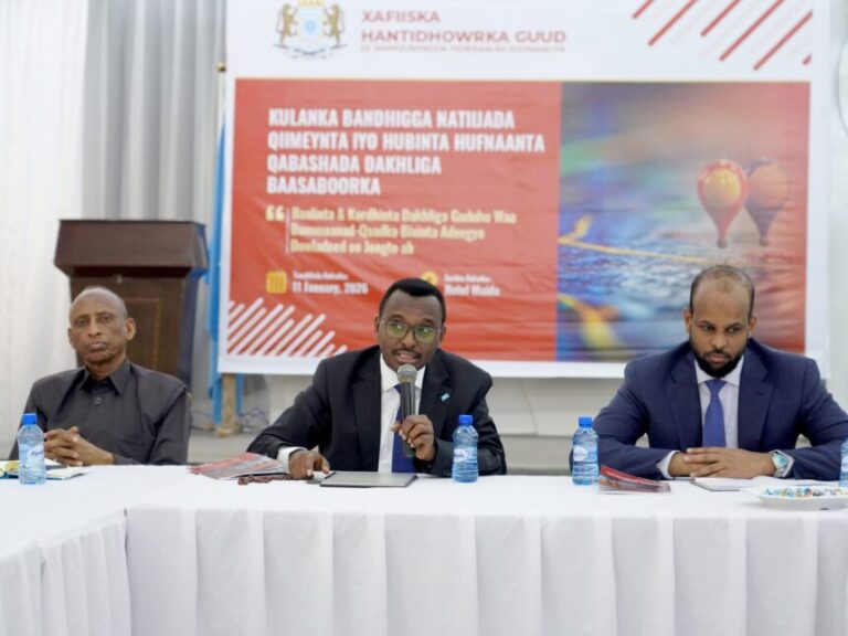 Xogta Xafiiska Hantdhowrka ee hufnaanta iyo qabashada Dakhliga Dowladda