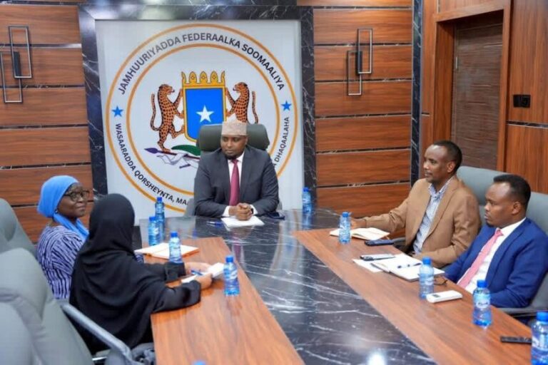 Wasiirka Qorsheynta XFS oo la kulmay Wakiilka UNFPA ee Soomaaliya