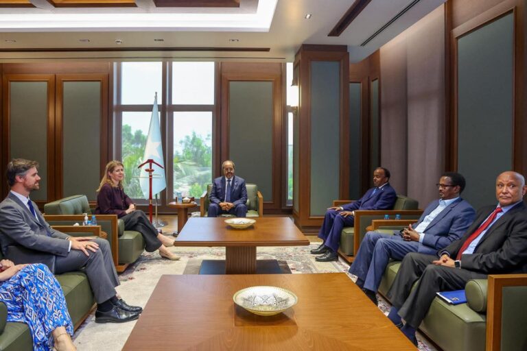 Madaxweynaha JFS oo Madaxtooyada Qaranka ku qaabilay wafdi ka socda Boqortooyada Ingiriiska 