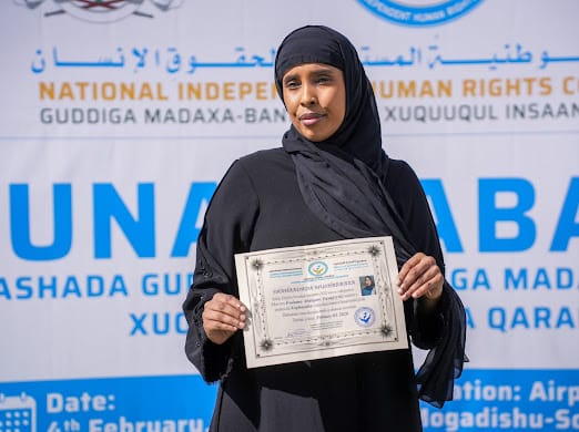 Faadumo Cabdiqani Yuusuf oo loo doortay Xoghayaha Guddiga Madaxa-bannaan ee Xuquuqul Insaanka Soomaaliya