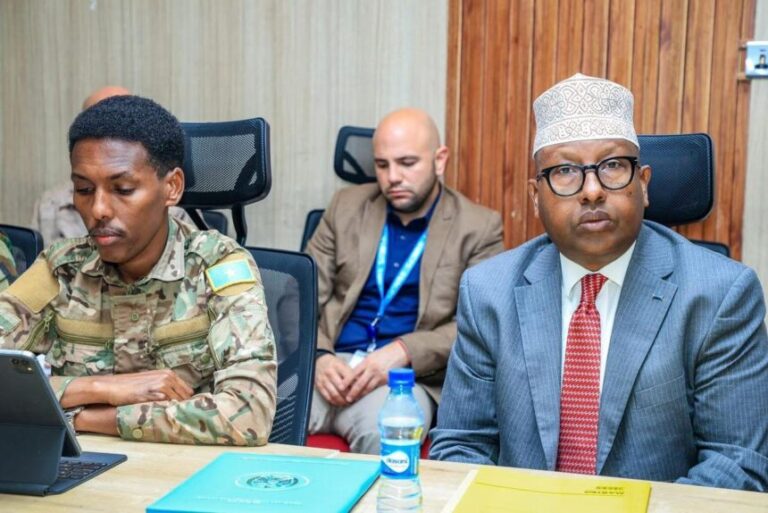 Kulan Muqdisho ku dhexmaray Wasiirka Gaashaandhigga XFS & Safiirka Midowga Yurub ee Soomaaliya