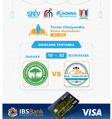 Degmada Dhahar oo u gudubtay wareegga 2-aad ee tartanka bisha Ramadaan