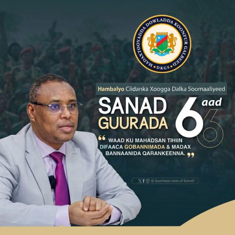 Hoggaamiyaha ku-meel-gaarka ah ee Dowladda Koonfur Galbeed ayaa hambalyo iyo bogaadin u diray Ciidanka Xoogga Dalka Soomaaliyeed Maalinta aas-aaskooda ee 12-ka Abriil.
